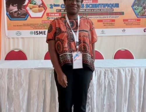 A LAFMAAL doctoral student won the prize for the best doctoral student paper at the microbiology congress organised by the Société Ivoirienne de Microbiologie (SIM)